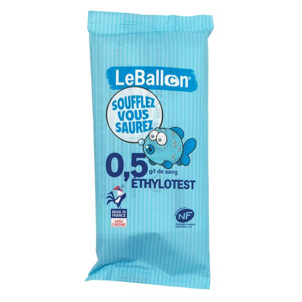 Ethylotest à usage unique sans chrome Contralco 0,5 g/l