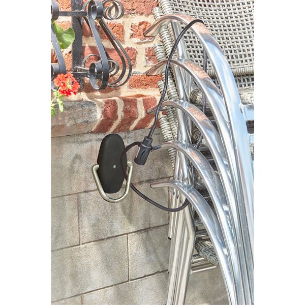 Sabot d'ancrage fixation sol ou mur A080Q Mottez