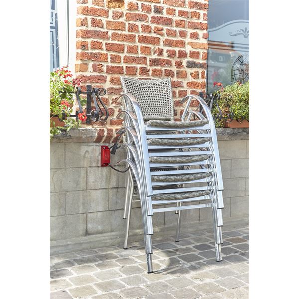 Sabot d'ancrage fixation sol ou mur + câble antivol A080QECO Mottez