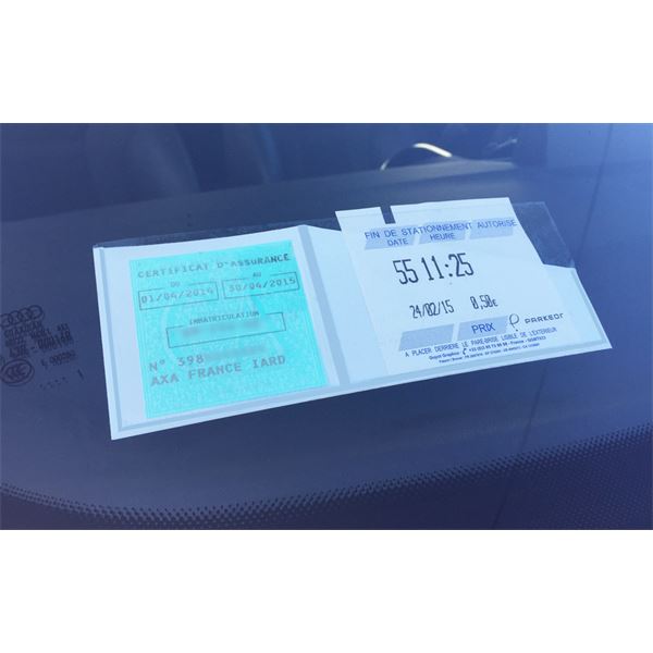 Porte ticket de stationnement