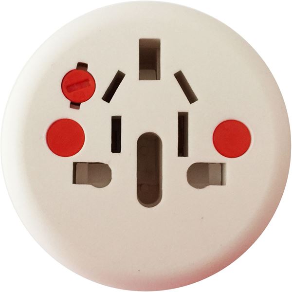 Adaptateur de voyage universel compact 150 pays avec port USB charge rapide 2,1A