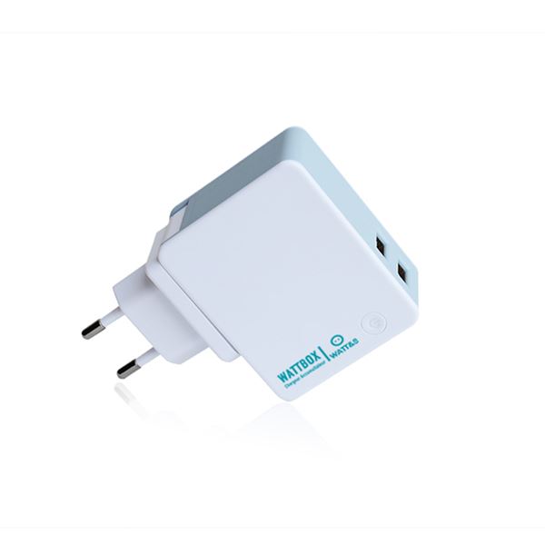 Chargeur secteur Powerbank 2 USB 150 pays Watt&Co