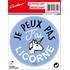 ADHESIF JE PEUX PAS J'AI LICORNE