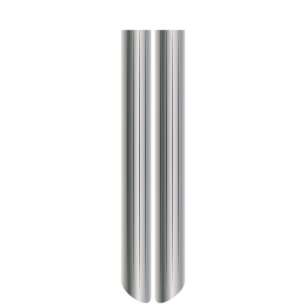 ADHESIF RESINE 3D SEUILS DE COFFRE LIGNES NOIRES CHROME