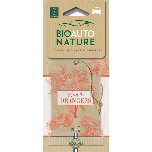 Désodorisant plaquette Fleur d'oranger Bio auto nature