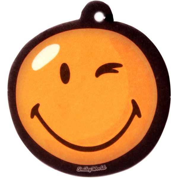 Désodorisant 2D smiley jaune parfum vanille