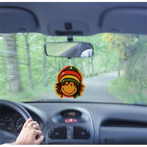 Désodorisant Smiley 2D Rasta parfum vanille