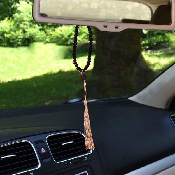 Collier désodorisant pour voiture senteur bois jasmin Carlinéa
