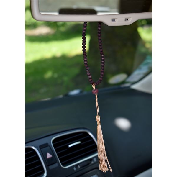 Collier désodorisant pour voiture senteur bois jasmin Carlinéa