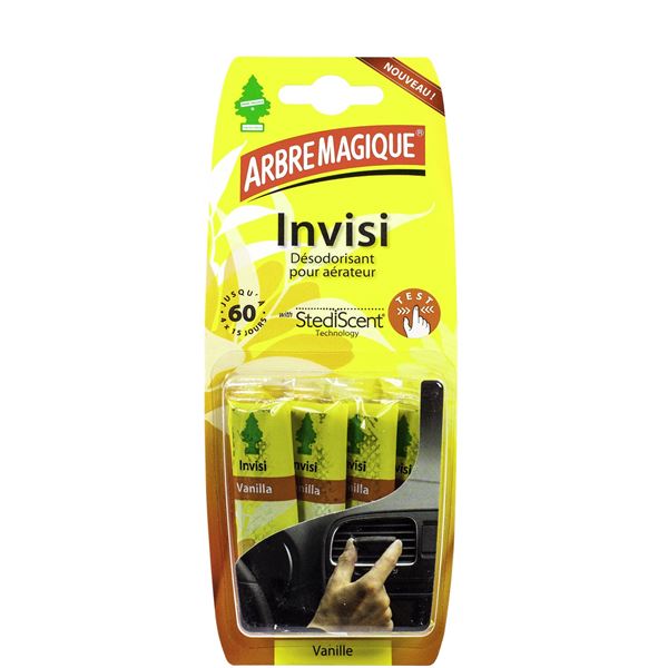 Désodorisant arbre magique® invisi x4 vanille