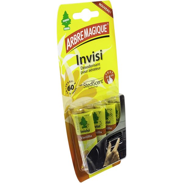 Désodorisant arbre magique® invisi x4 vanille