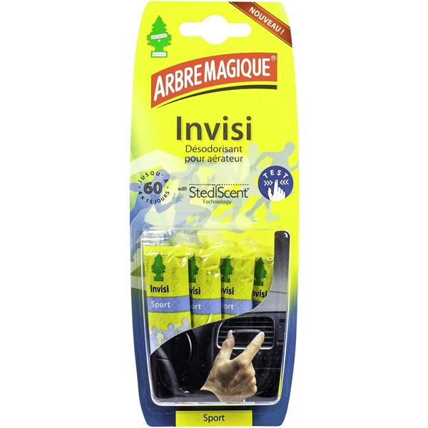 Désodorisant arbre magique® invisi x4 sport