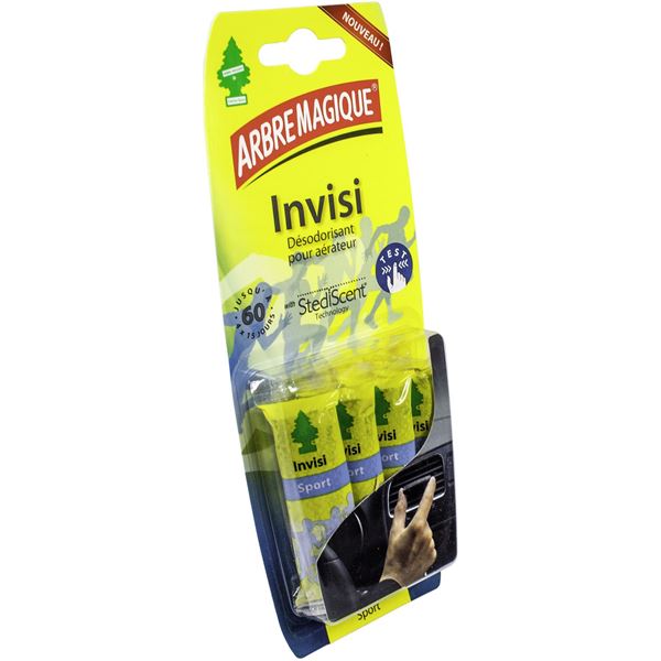 Désodorisant arbre magique® invisi x4 sport