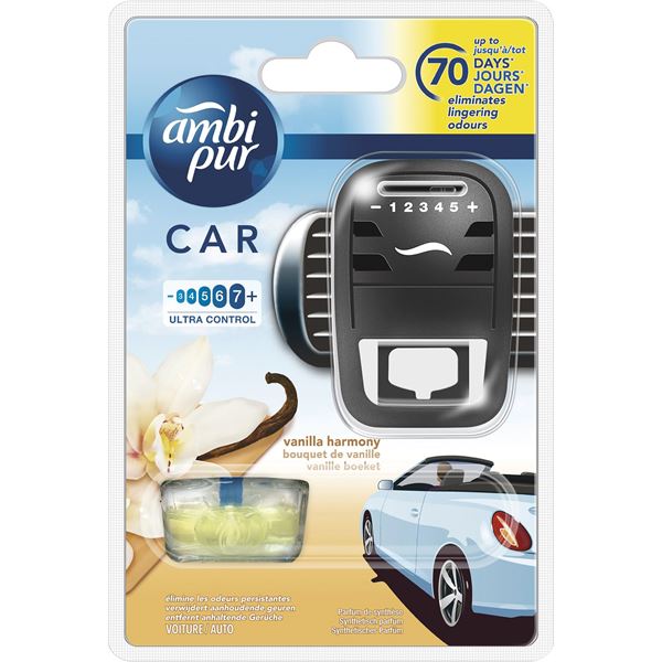 Désodorisant voiture Ambipur bouquet de vanille