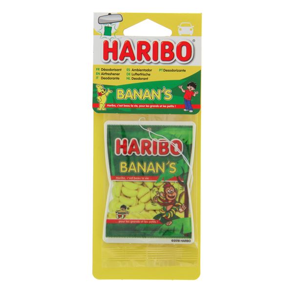 Désodorisant voiture carte parfumée Haribo® Banan's®
