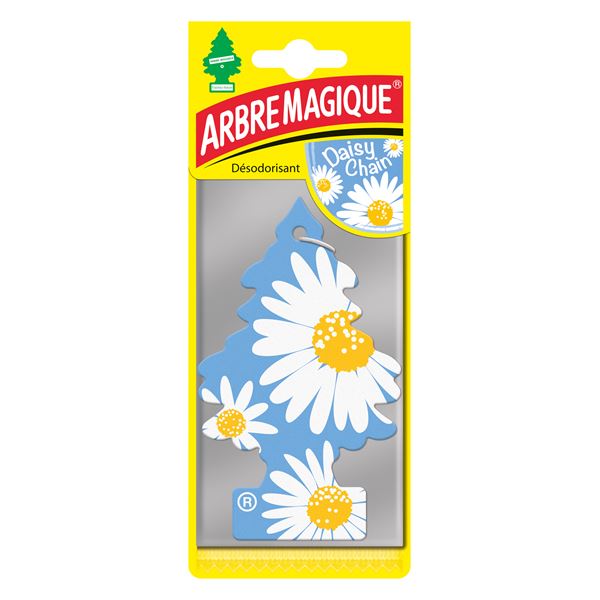 Désodorisant voiture carte parfumée Arbre Magique Daisy Chain