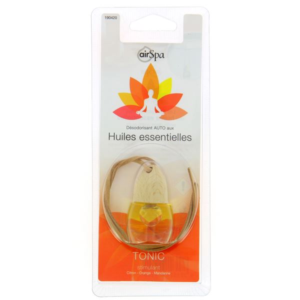 Désodorisant voiture à base d'huiles essentielles senteur Tonic Air Spa