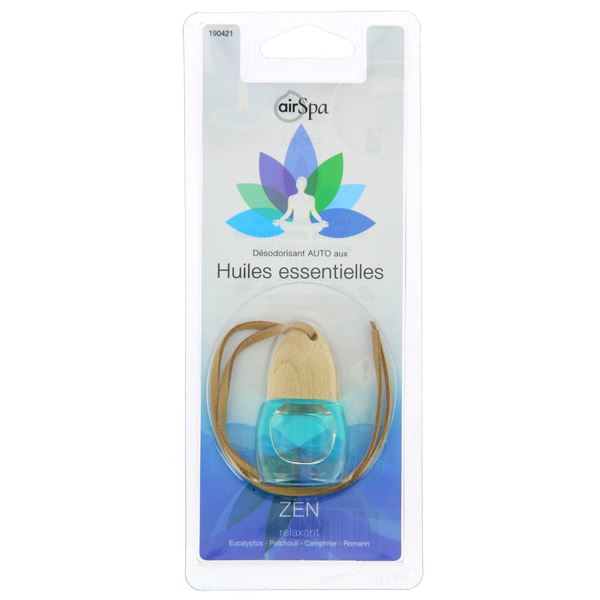 Désodorisant voiture à base d'huiles essentielles senteur Zen Air Spa