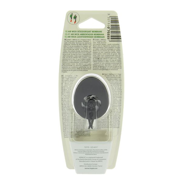 Désodorisant voiture mini bicolore fleur/vanille Air Wick