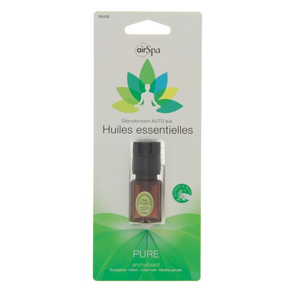 Désodorisant à base d'huiles essentielles mèche Air Spa senteur Pure