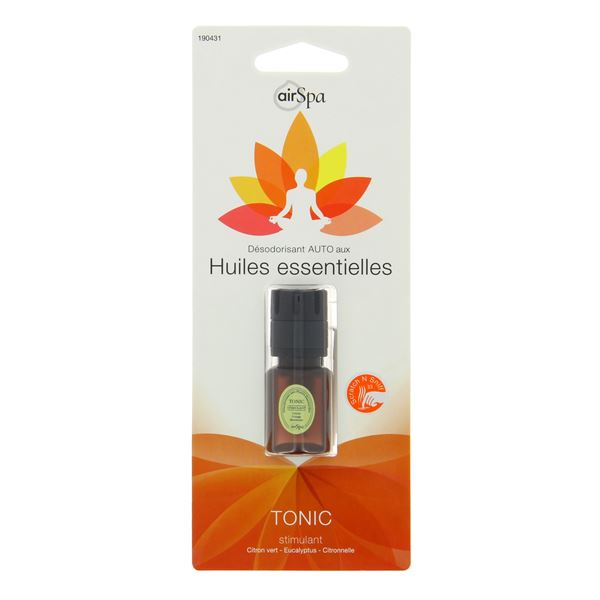 Désodorisant à base d'huiles essentielles mèche Air Spa senteur Tonic