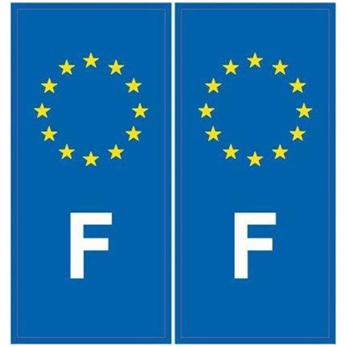 Autocollants (2 pièces) Voiture France Et Europe Imdifa