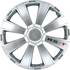 4 Enjoliveurs Racing RST silver pour roue de 13 pouces