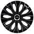 4 enjoliveurs WRC 13" N°15 Noir/Argent