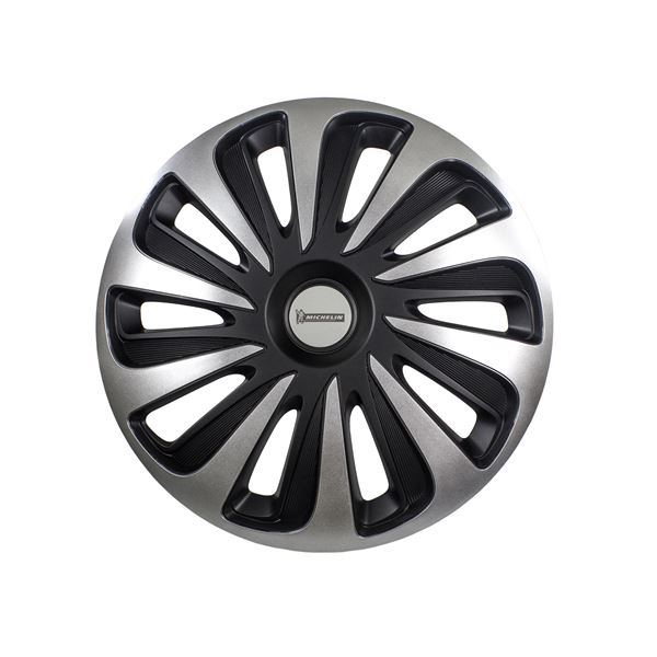 4 Enjoliveurs MICHELIN 14 pouces NVS 3D Black Edition