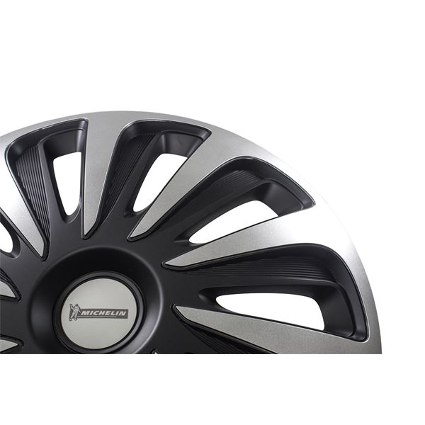 4 Enjoliveurs MICHELIN 14 pouces NVS 3D Black Edition