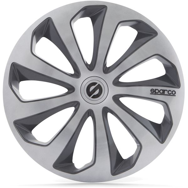 4 Enjoliveurs Sicilia gris 16' Sparco