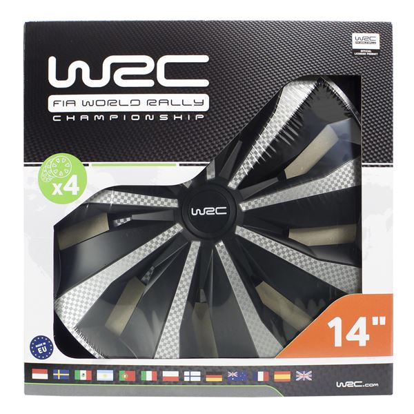 4 enjoliveurs 16 pouces carbone WRC