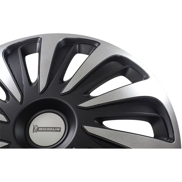 4 enjoliveurs 17 pouces Michelin 3D Black Edition