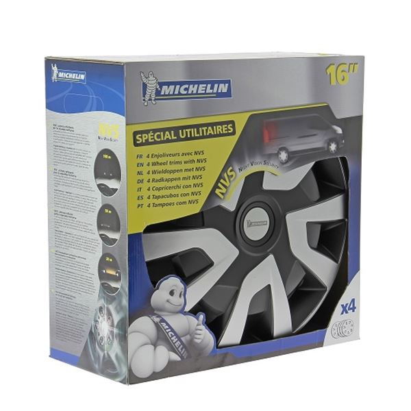 4 Enjoliveur Michelin 15 pouces pour véhicules utilitaire