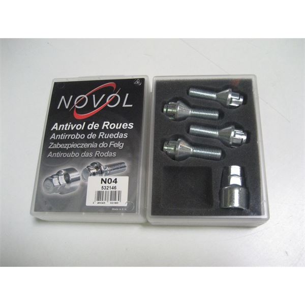 Ecrous antivol de roue Novol N04
