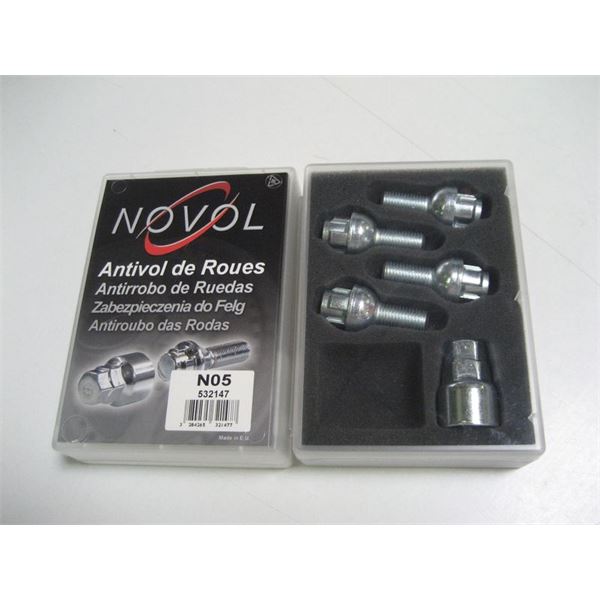 Ecrous antivol de roue Novol N05