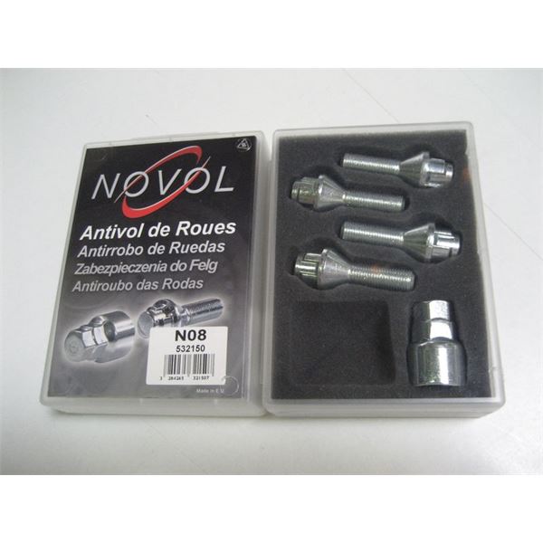 Ecrous antivol de roue Novol N08