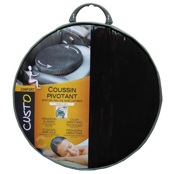 Coussin pivotant spécial maux de dos et/ou jambes