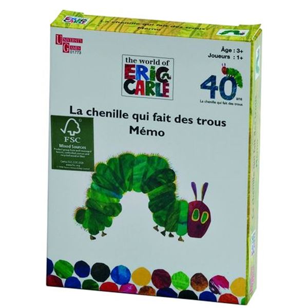 Jeu de voyage Mémo La chenille qui fait des trous