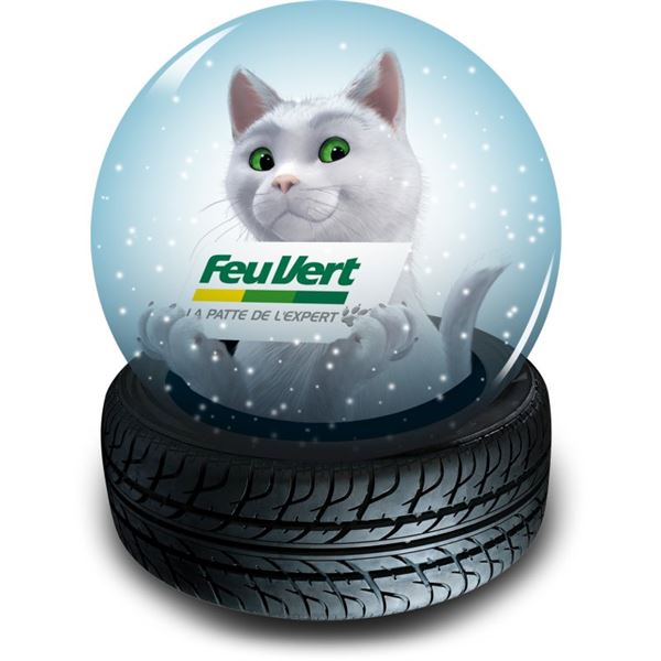 Boule à neige Feu Vert
