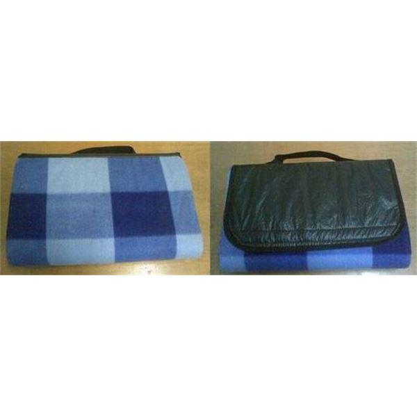 Plaid pour pique-nique bleu