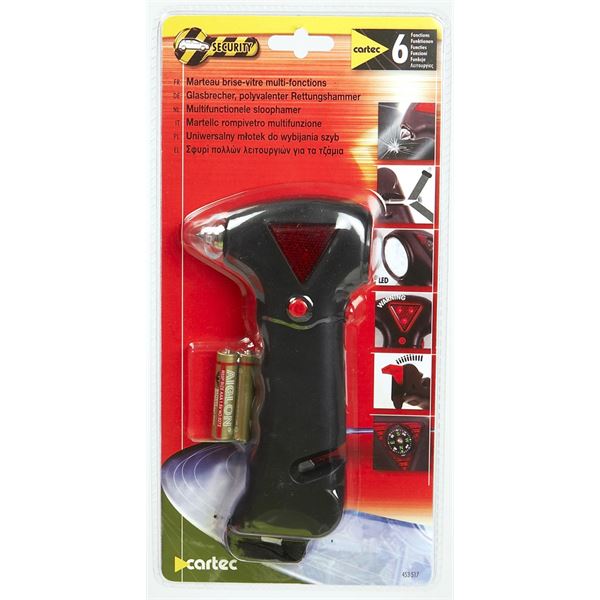 Marteau de survie 6 fontions cartec
