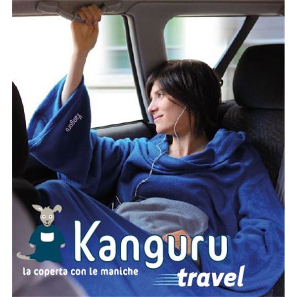 Plaid Kanguru Travel bleu