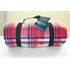 Plaid polaire Ecossais rose