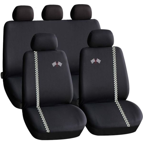 Housse universelle TU + Rallye Noir / Damier