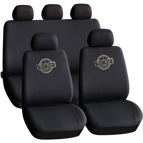 Housse universelle Cosy Road noir/marron