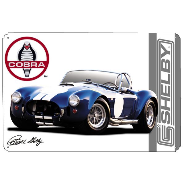 Plaque Blue Shelby Cobra