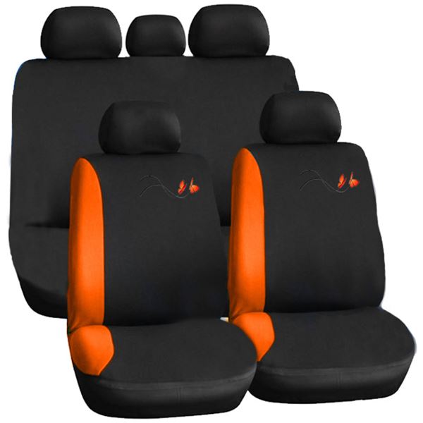 Jeu de housses avec transfert de dessin en matière Polyester