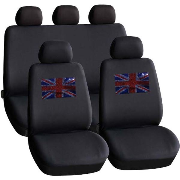 Housses de siège voiture motif drapeau Union Jack