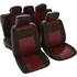 Jeu de housses universelles Noires/Rouges TS